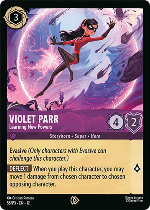 Violet Parr - Learning New Powers (55) [Disney Lorcana Promo Cards]