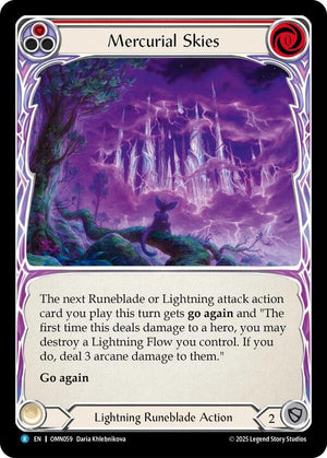 Mercurial Skies (Red) (OMN059) [Omens of the Third Age]
