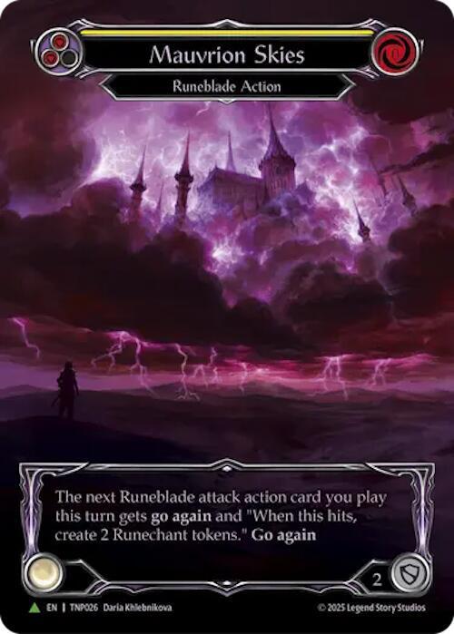 Mauvrion Skies (Yellow) (Marvel) - TNP026 [Flesh and Blood Promo Cards]