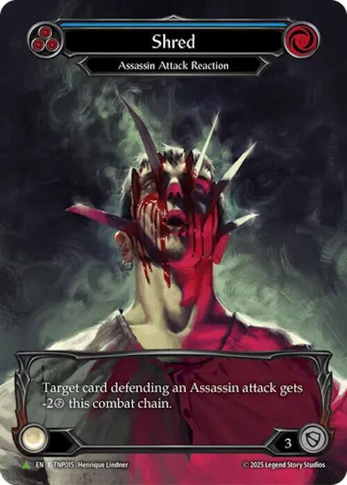 Shred (Blue) (Marvel) - TNP015 [Flesh and Blood Promo Cards]