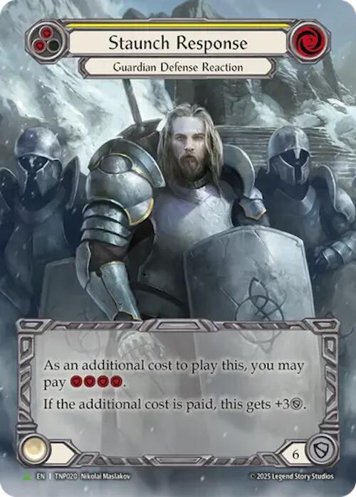 Staunch Response (Yellow) (Marvel) - TNP020 (TNP019) [Flesh and Blood Promo Cards]