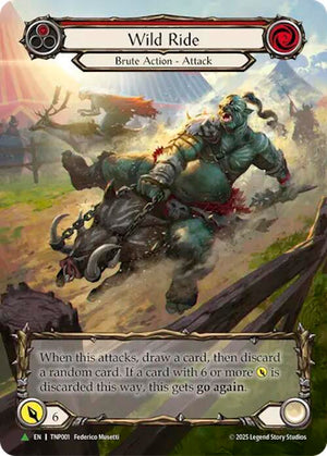 Wild Ride (Red) (Marvel) - TNP001 [Flesh and Blood Promo Cards]