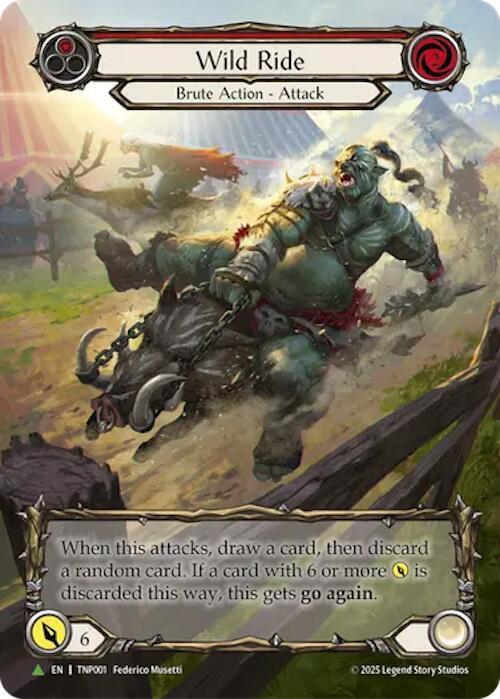 Wild Ride (Red) (Marvel) - TNP001 [Flesh and Blood Promo Cards]