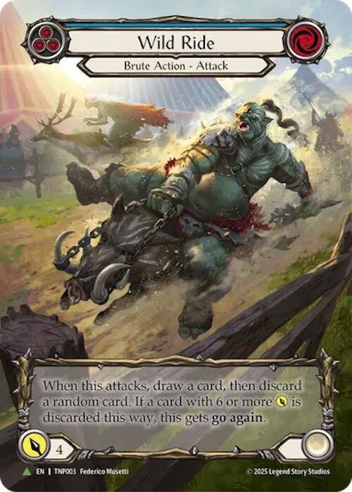 Wild Ride (Blue) (Marvel) - TNP003 [Flesh and Blood Promo Cards]