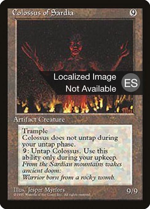 Colossus of Sardia (308) [Fourth Edition Foreign Black Border]