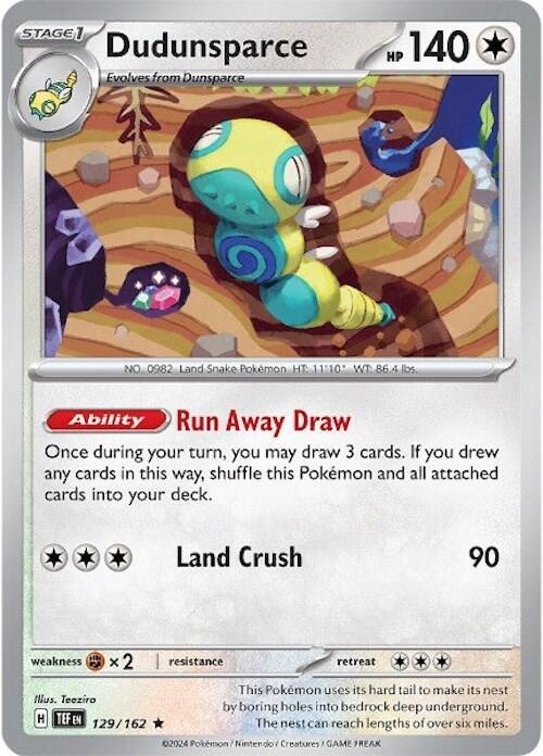 Dudunsparce - 129/162 (Non-Holo) [Deck Exclusives]