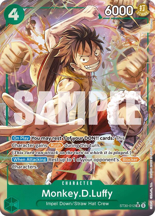 Monkey.D.Luffy (Parallel) (ST30-012) [Starter Deck EX: Luffy & Ace]