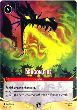 Dragon Fire (9/C2) (1) [Disney Lorcana Promo Cards]