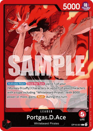 Portgas.D.Ace (001) (OP16-001) [The Time of Battle]