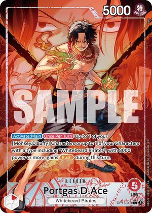 Portgas.D.Ace (001) (Alternate Art) (OP16-001) [The Time of Battle]
