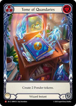 Tome of Quandaries (Blue) (Extended Art) (OMN133) [Omens of the Third Age]
