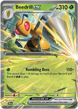 Beedrill ex - 003/086 [ME04: Chaos Rising]