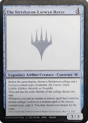 The Strixhaven-Lorwyn Rover [Un-Known Event Playtest Cards]