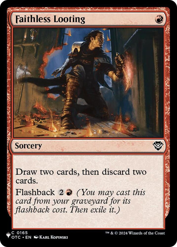 Faithless Looting (OTC) (165) [The List]