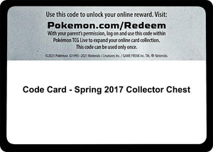 Code Card - Spring 2017 Collector Chest [SM Base Set]