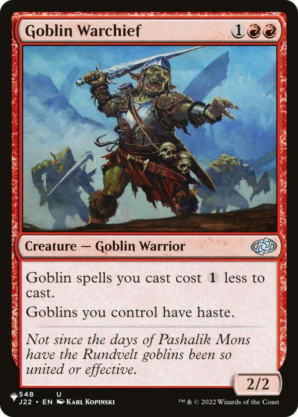 Goblin Warchief (J22) (548) [The List]