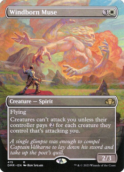 Windborn Muse (415) [Dominaria Remastered] [Borderless]