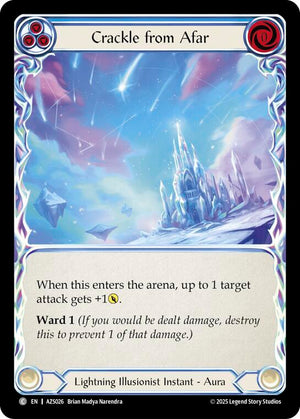 Crackle From Afar (Blue) (AZS026) [Armory Deck: Zyggy]