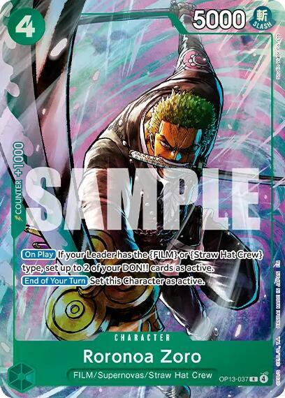 Roronoa Zoro (Premium Card Collection -Best Selection Vol. 6-) (OP13-037) [One Piece Promotion Cards]