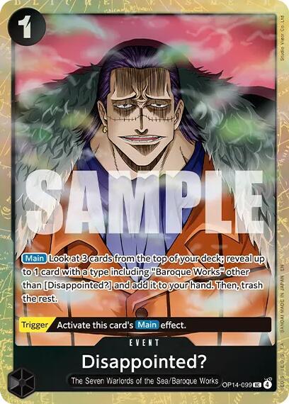 Disappointed? (Premium Card Collection -Best Selection Vol. 6-) (OP14-099) [One Piece Promotion Cards]