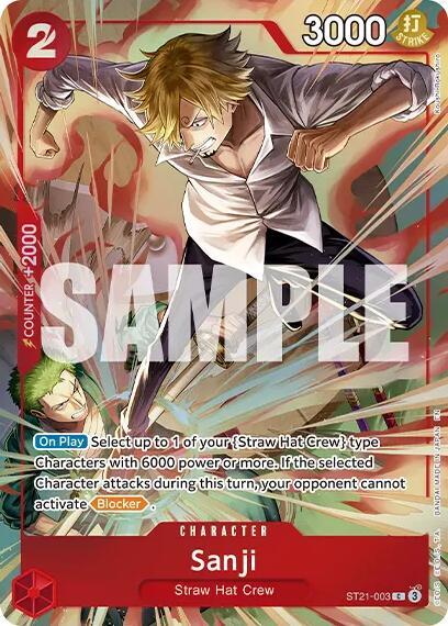Sanji (Premium Card Collection -Best Selection Vol. 6-) (ST21-003) [One Piece Promotion Cards]