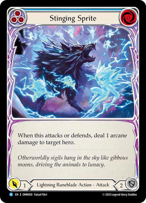 Stinging Sprite (Blue) (OMN058) [Omens of the Third Age]