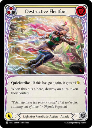Destructive Fleetfoot (Yellow) (OMN063) [Omens of the Third Age]