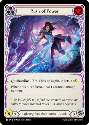 Rush Of Power (Red) (OMN068) [Omens of the Third Age]