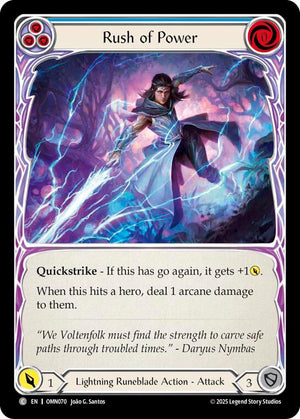 Rush Of Power (Blue) (OMN070) [Omens of the Third Age]