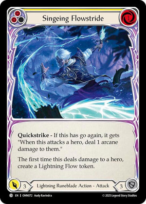 Singeing Flowstride (Yellow) (OMN072) [Omens of the Third Age]