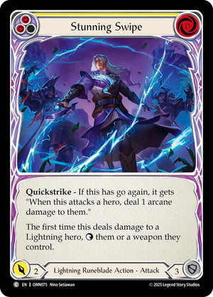 Stunning Swipe (Yellow) (OMN075) [Omens of the Third Age]