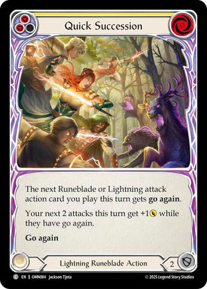 Quick Succession (Yellow) (OMN084) [Omens of the Third Age]