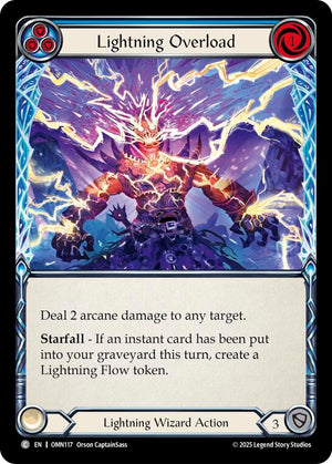 Lightning Overload (Blue) (OMN117) [Omens of the Third Age]