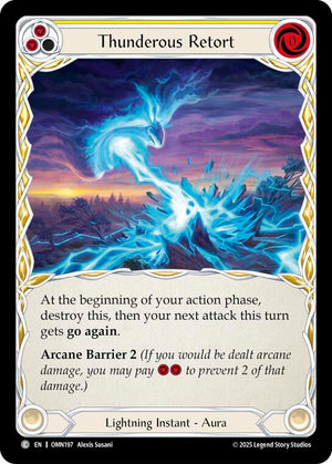 Thunderous Retort (Yellow) (OMN197) [Omens of the Third Age]