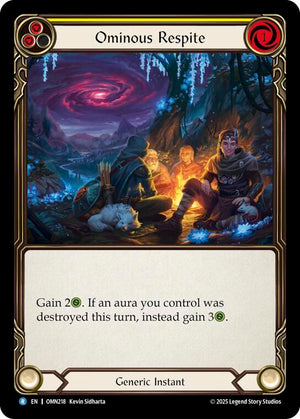 Ominous Respite (Yellow) (OMN218) [Omens of the Third Age]