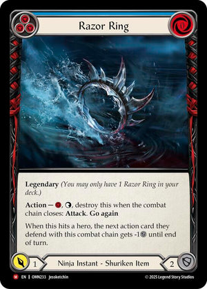 Razor Ring (Blue) (OMN233) [Omens of the Third Age]