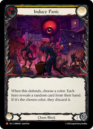 Induce Panic (Yellow) (OMN246) [Omens of the Third Age]