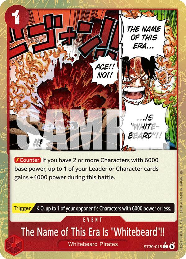 The Name of This Era Is "Whitebeard"!! (Parallel) (ST30-015) [Starter Deck EX: Luffy & Ace]