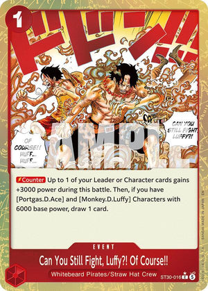 Can You Still Fight, Luffy?! Of Course!! (Parallel) (ST30-016) [Starter Deck EX: Luffy & Ace]