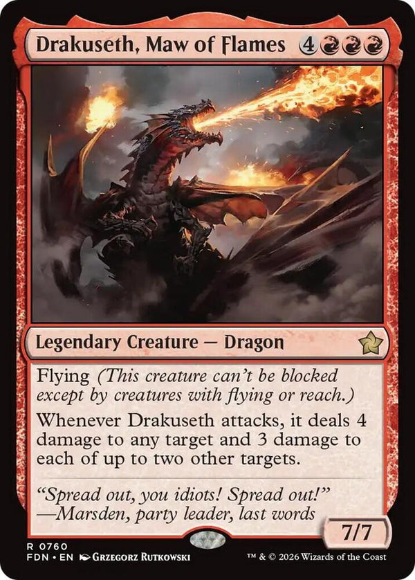 Drakuseth, Maw of Flames (0760) [Foundations]