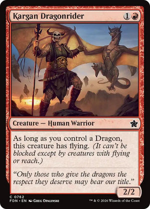 Kargan Dragonrider (0762) [Foundations]