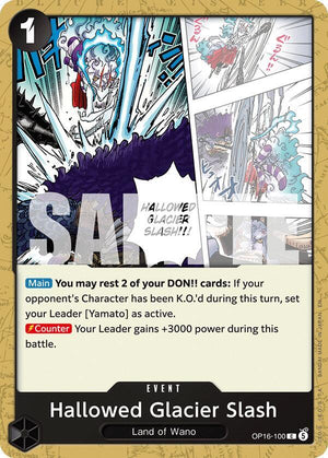 Hallowed Glacier Slash (OP16-100) [The Time of Battle]