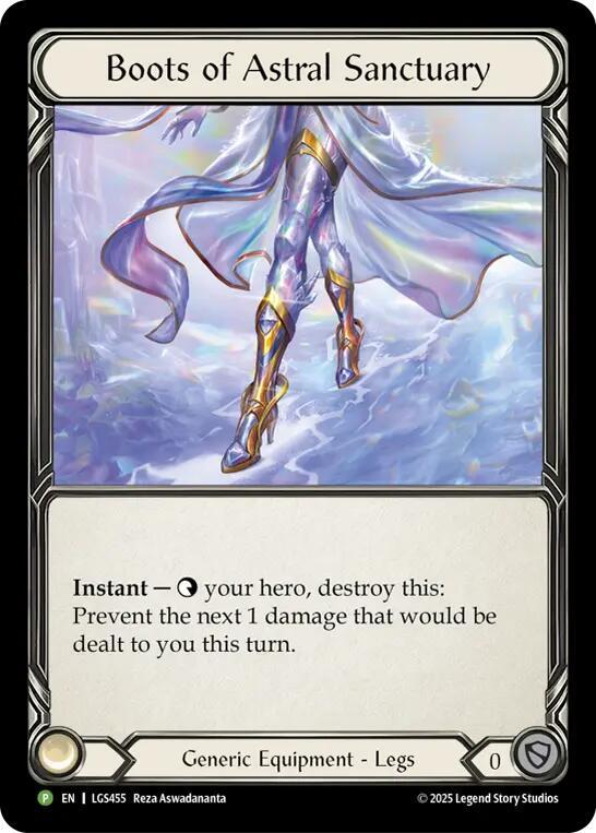Boots Of Astral Sanctuary (LGS455) [Flesh and Blood Promo Cards]