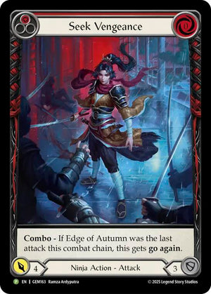 Seek Vengeance (Red) (GEM163) [Gem Pack 5]