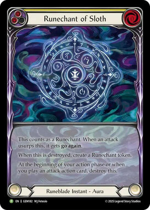 Runechant of Sloth (Yellow) (GEM182) [Gem Pack 5]