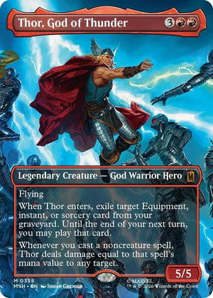 Thor, God of Thunder (Borderless) (0338) [Marvel Super Heroes]
