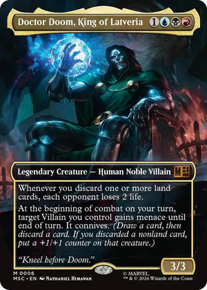 Doctor Doom, King of Latveria (Borderless) (6) [Marvel Super Heroes Commander]