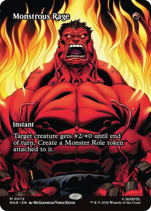 Monstrous Rage (Borderless) (72) [Marvel Universe Eternal-Legal]