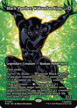 Black Panther, Wakandan King (Borderless) (87) [Marvel Universe Eternal-Legal]