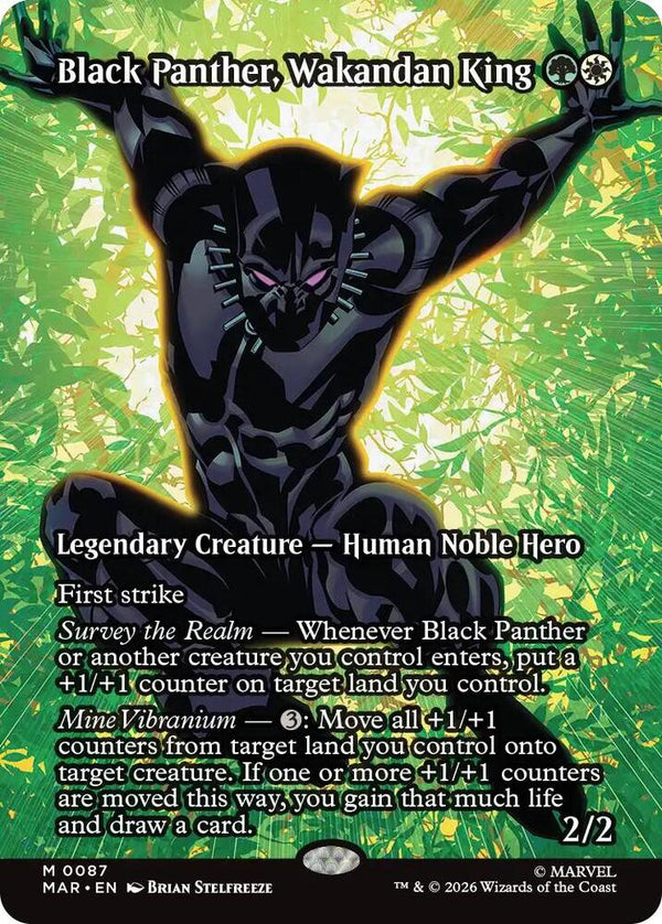 Black Panther, Wakandan King (Borderless) (87) [Marvel Universe Eternal-Legal]